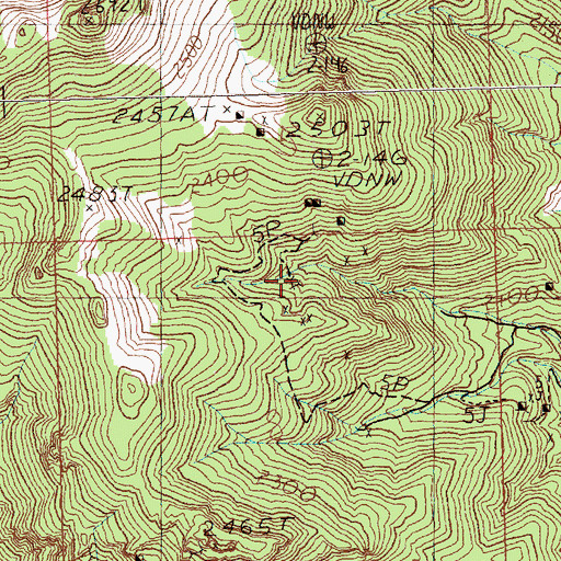 Topographic Map of Amargosa Mine, NV
