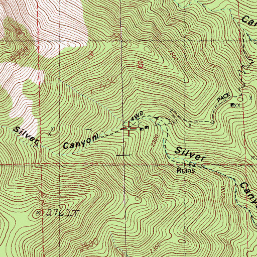 Topographic Map of Black Metal Mine, NV