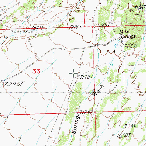 Topographic Map of Tungstonia Mine, NV