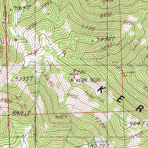 Topographic Map of Eagle Mining District, NV
