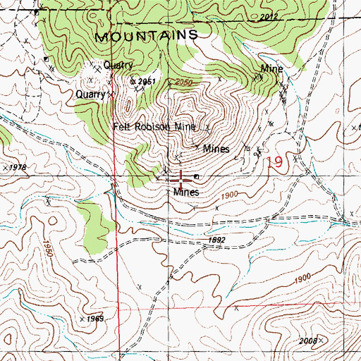Topographic Map of Doty Tunnel, NV