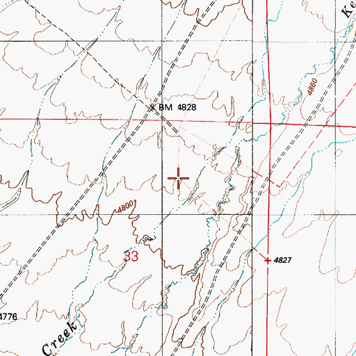 Topographic Map of Clover Valley, NV