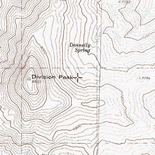 Topographic Map of Donnelly Mining District, NV