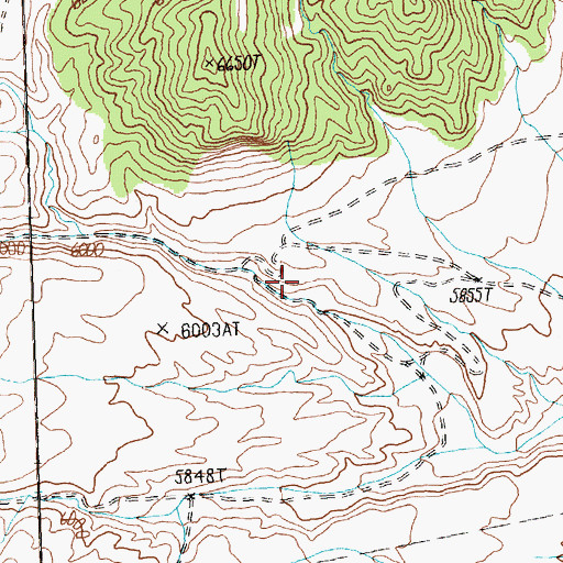Topographic Map of Marble Vale Mine, NV