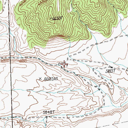 Topographic Map of Marble Monster Mine, NV