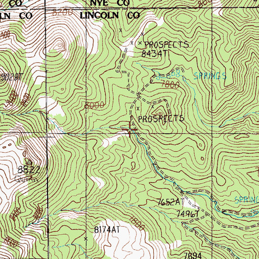 Topographic Map of Sunbeam Mine, NV