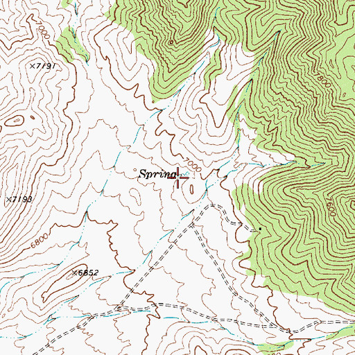 Topographic Map of Red Bird Mill (historical), NV