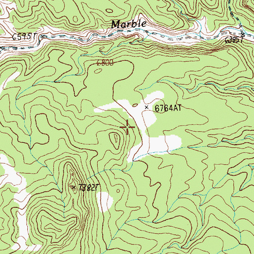 Topographic Map of Marble Canyon Mining District, NV