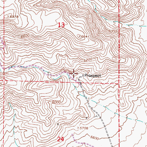 Topographic Map of Sorenson Construction Mine, NV