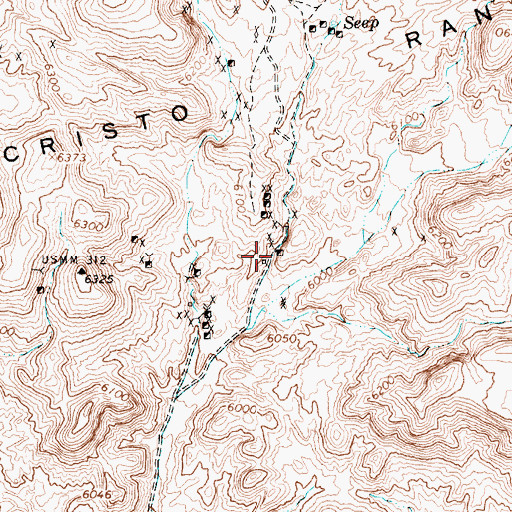Topographic Map of Original Gilbert Mine, NV