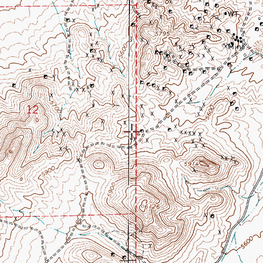 Topographic Map of Redemption Mine, NV