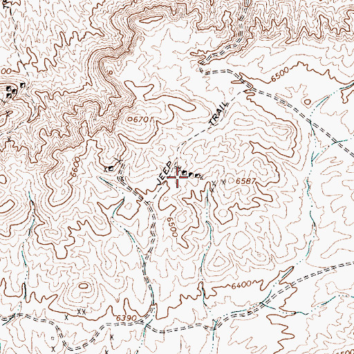 Topographic Map of Checkmate Mine, NV