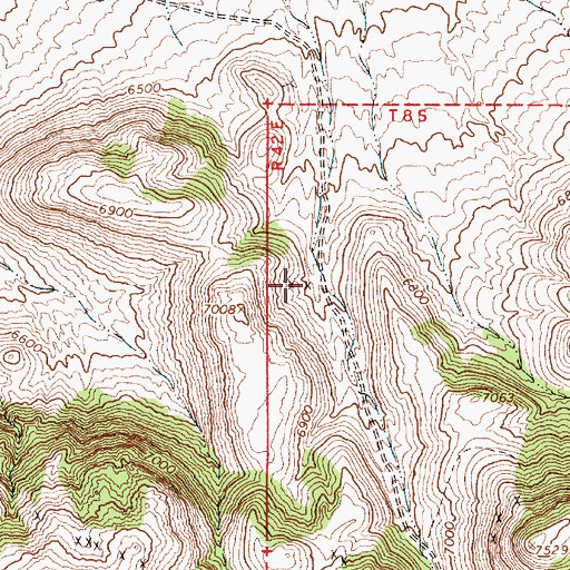 Topographic Map of Wonder Mine, NV