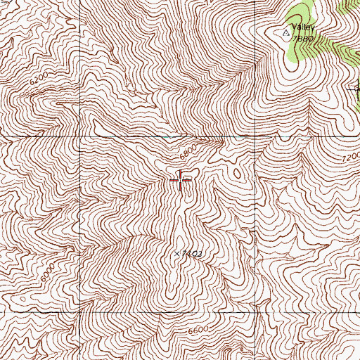 Topographic Map of Santa Fe Mining District, NV