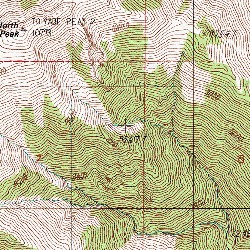 Topographic Map of Limelight Mine, NV