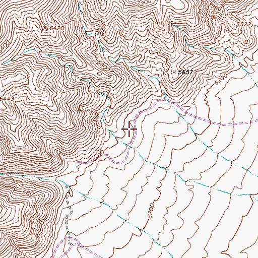 Topographic Map of Dispozitch Mine, NV