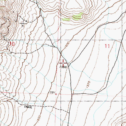 Topographic Map of Francis (historical), NV