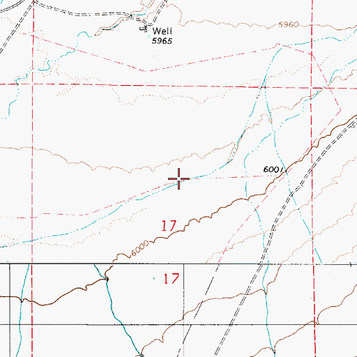 Topographic Map of Fred Ahles Ditch, NV
