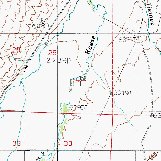 Topographic Map of East Ditch (historical), NV