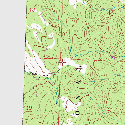 Topographic Map of Meadow Valley, NV