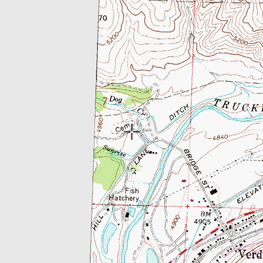 Topographic Map of Crystal Peak (historical), NV