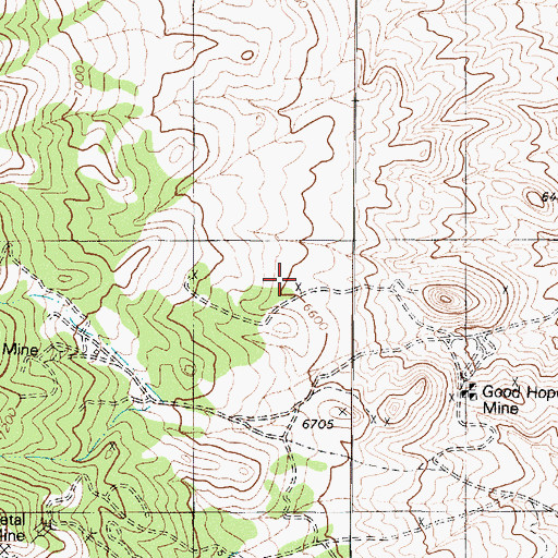 Topographic Map of Point of Hill Spring, NV