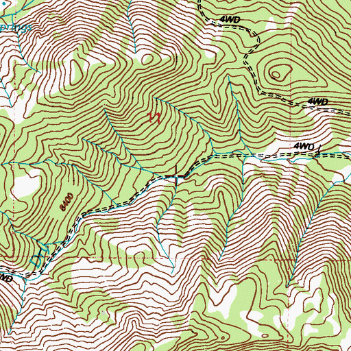 Topographic Map of Sundown Mine, NV