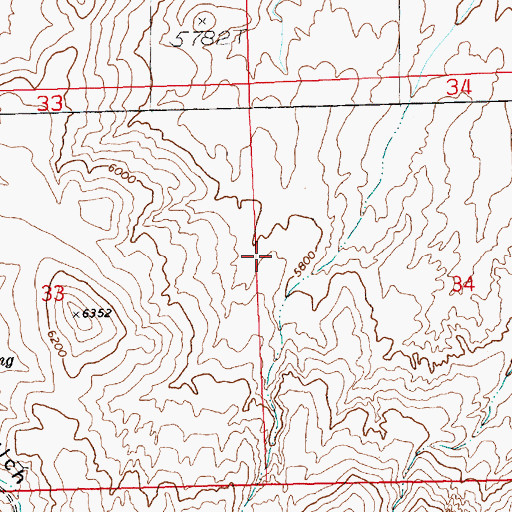 Topographic Map of Contact Mining District, NV