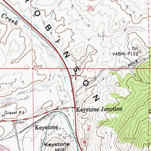 Topographic Map of Robinson Mining District, NV