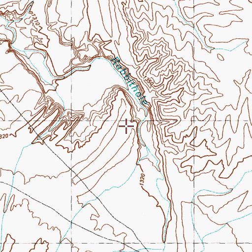 Topographic Map of Rabbit Hole Mine, NV