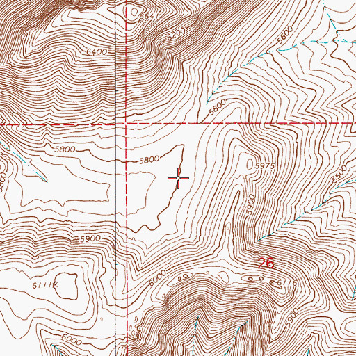 Topographic Map of Izenhood Mining District, NV