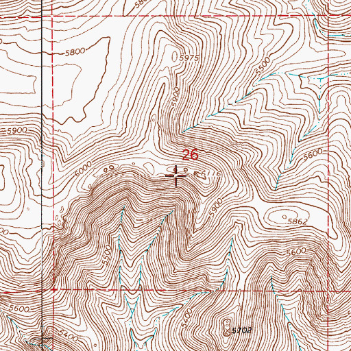 Topographic Map of Mayflower Mine, NV