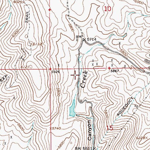 Topographic Map of Sheep Creek Placer Mines, NV