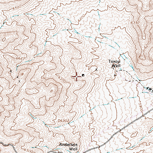 Topographic Map of Treasure Mine, NV