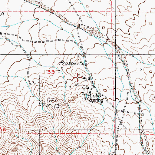 Topographic Map of Heidi Mine, NV