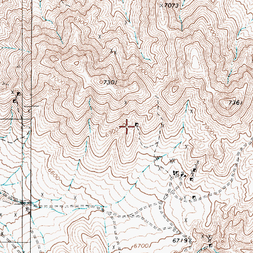 Topographic Map of Gold Eagle Mine, NV