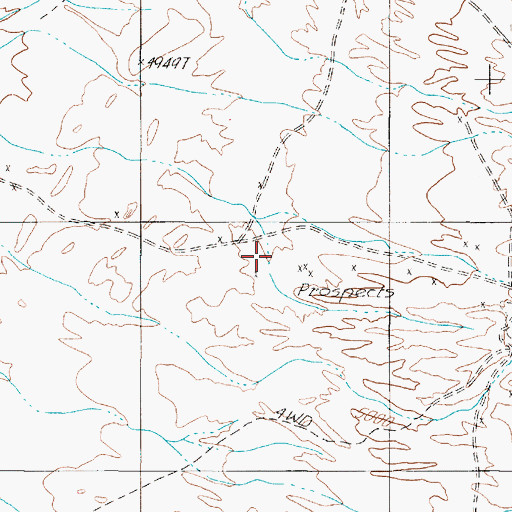 Topographic Map of Alum Mining District, NV