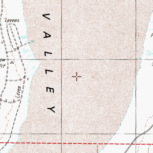 Topographic Map of Fish Lake Marsh Mining District, NV