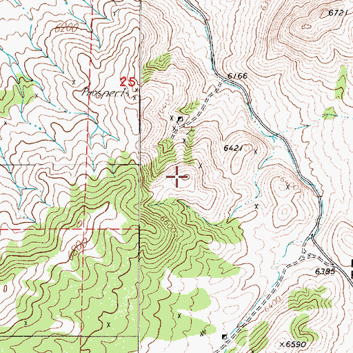 Topographic Map of Silver Coin Property, NV