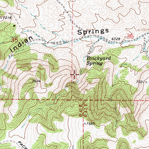 Topographic Map of Arizona Mine, NV