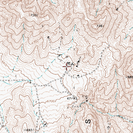 Topographic Map of Camp Harding (historical), NV