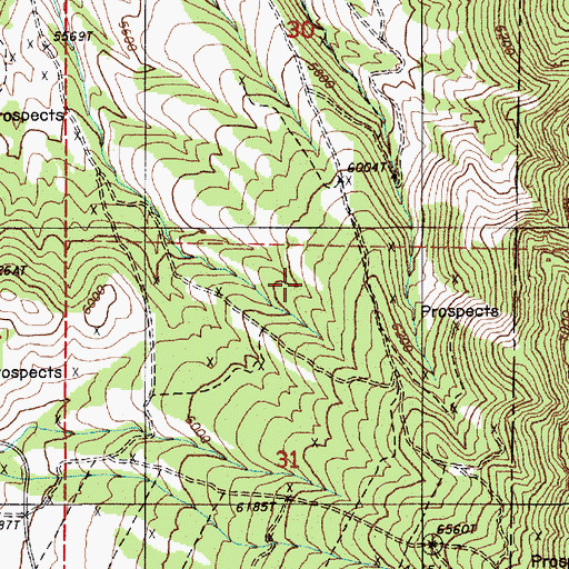 Topographic Map of Artic Mine, NV