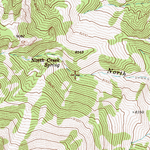 Topographic Map of Deer Trail Mine, NV
