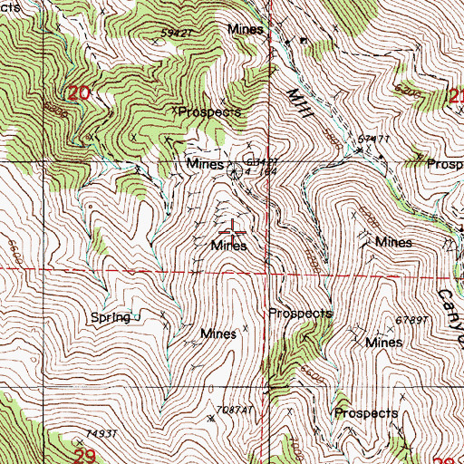 Topographic Map of Empire State Mine, NV