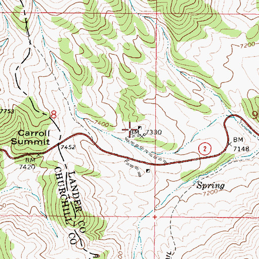 Topographic Map of Gold Basin Gold Mining Company Mine, NV