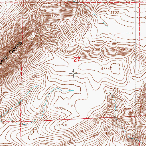 Topographic Map of Black Nugget Mine, NV