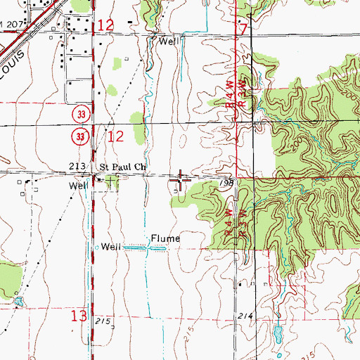 Topographic Map of KXRC-FM (Clarendon), AR