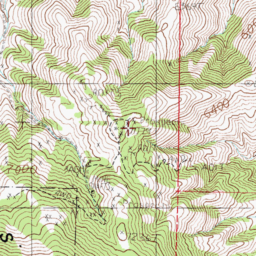 Topographic Map of Yerington Mountain Copper Company Mine, NV