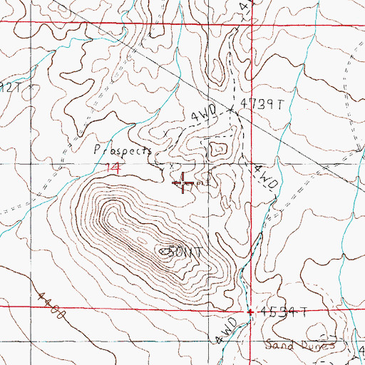Topographic Map of Chiatovich Mine, NV