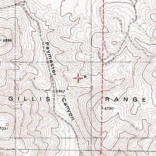 Topographic Map of Acme Copper Mine, NV